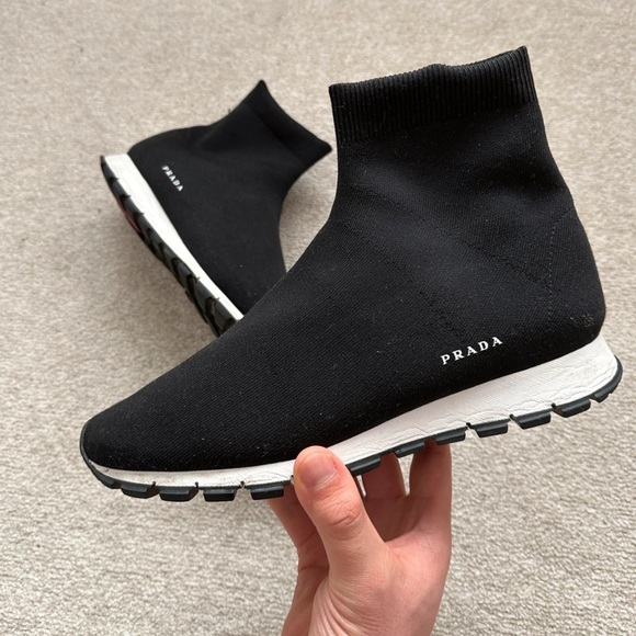 Prada Knit Sock Sneakers - Picture 3 of 8